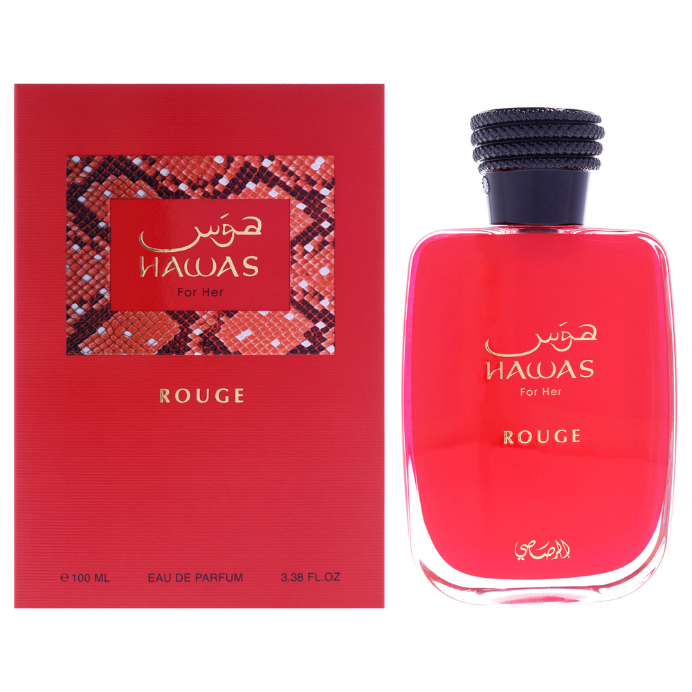 Hawas Rouge by Rasasi for Women - 3.38 oz EDP Spray
